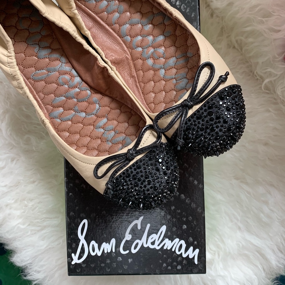 Sam Edelman “Beatrix” Leather Ballet Flat